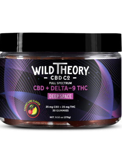 Deep Space Delta 9 THC Gummies – 25mg THC + 25mg CBD - Cherry Lime