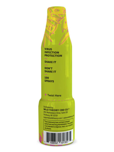 Wild Theory CBD Co. Isolate CBD Nasal Spray 1mg CBD Isolate 100 Sprays